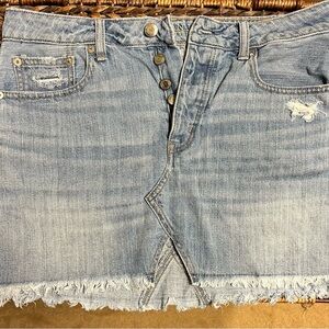 American Eagle denim mini skirt